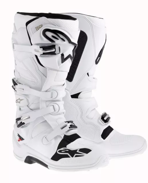 Alpinestars Tech 7 Bottes Homme Motocross Enduro Blanc - 45.5 US