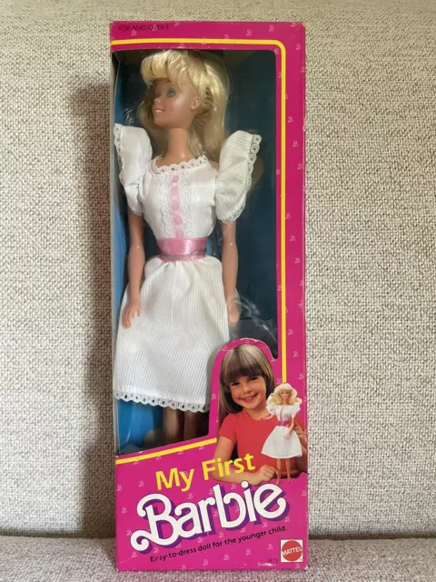My First Barbie Doll Easy To Dress Mattel 1984 1875 Nrfb 1299 Picclick 