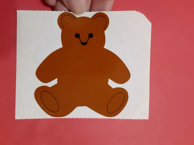 Vintage Mrs.Grossman's teddy bear  large sticker module