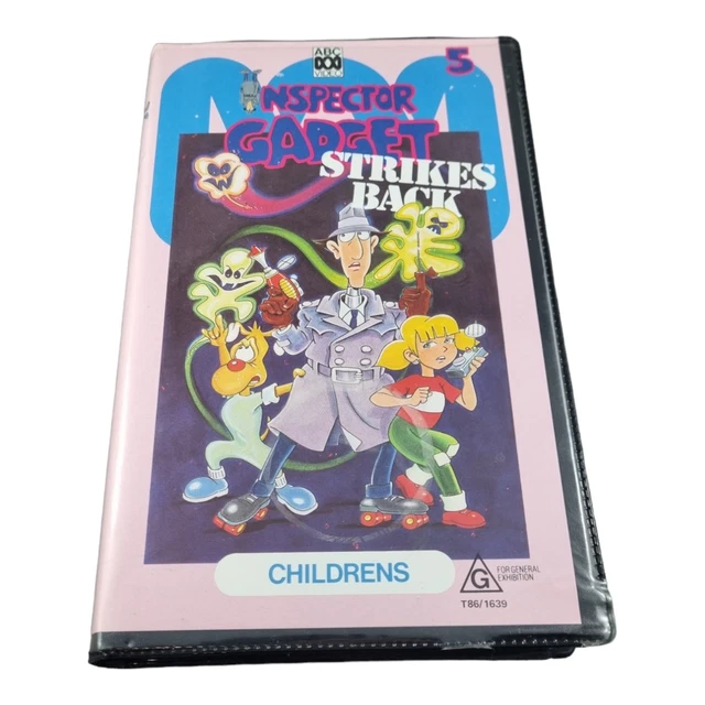 INSPECTOR GADGET 5 Strikes Back VHS Clamshell Vintage 1987 Animated ABC
