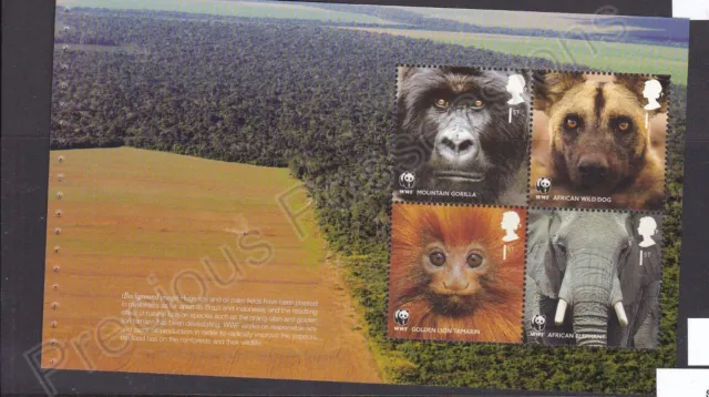 GB MNH MINT STAMPS EX WWF WORLD WILDLIFE FUND Prestige Booklet PANE 4 DX52