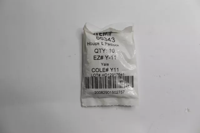 (10-Pk) Ace House/Office Key Blank EZ# Y11 86343