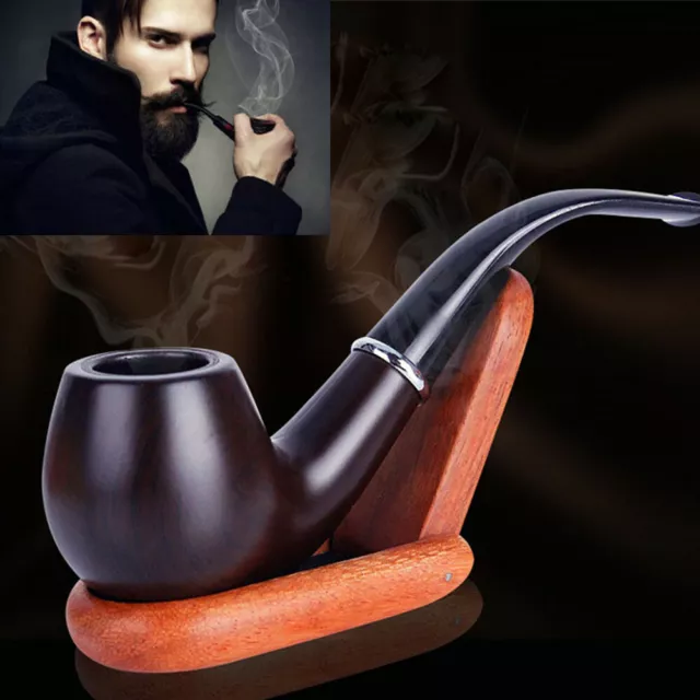 Collectible Durable Wooden Wood Smoking Pipe Tobacco Cigarettes Cigar Pipes UK.