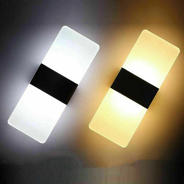 APPLIQUE LAMPADA 8w DA PARETE MURO A LED PER INTERNO MODERNO IN VETRO FARETTO