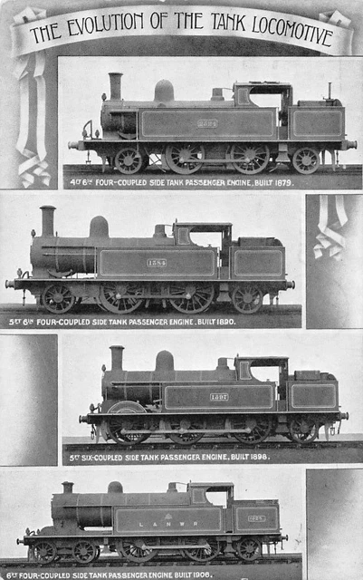 Train Engine Evolution TANK LOCOMOTIVE EVOLUTION Trains London & North Western Railway Vintage ...