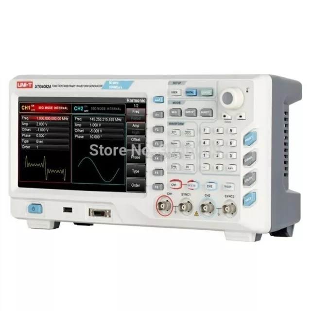 UTG4082A 2Ch 80Mhz 500Msa 8" Tft Lcd Arbitrary Waveform Function Generator ok 2