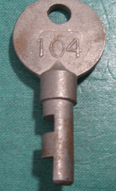 Llave de candado ambiental de alta seguridad Sargent & Greenleaf # 104 vintage