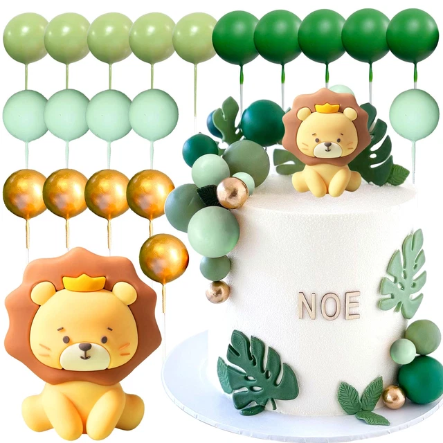 Satiskid 9 Pièces Décoration De Gâteau Animaux De La Jungle