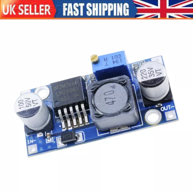 1PCS LM2596 DC-DC Buck Converter Step Down Adjustable Power Supply Module UK