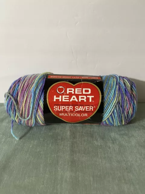 1 skein of Red Heart Light Lofty Yarn Cape Cod Variegated new super bulky 6