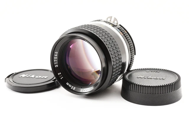 Near Mint Nikon NIKKOR Ai-s AIS 85mm f/2 MF Telephoto Portrait Lens Japan