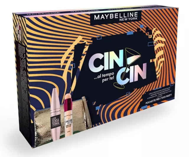 Maybelline Cofanetto Mascara Ciglia Sensazionali e Correttore 01 Pochette 4099