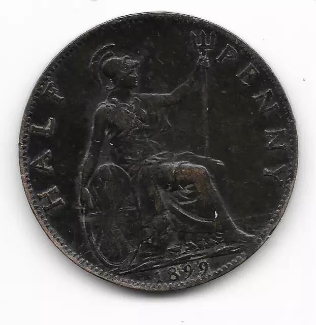 Angleterre -Royaume -Unis . Half Penny - 1899 Victoria -