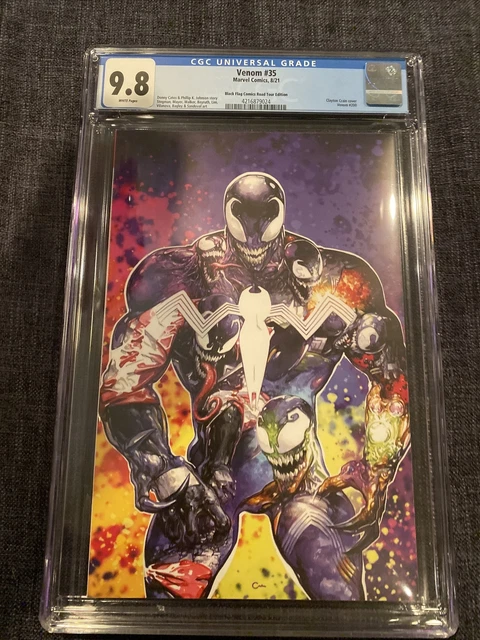 Venom 35 200 Cgc 9.8 Clayton Crain Black Flag Road Tour Edition Virgin Variant