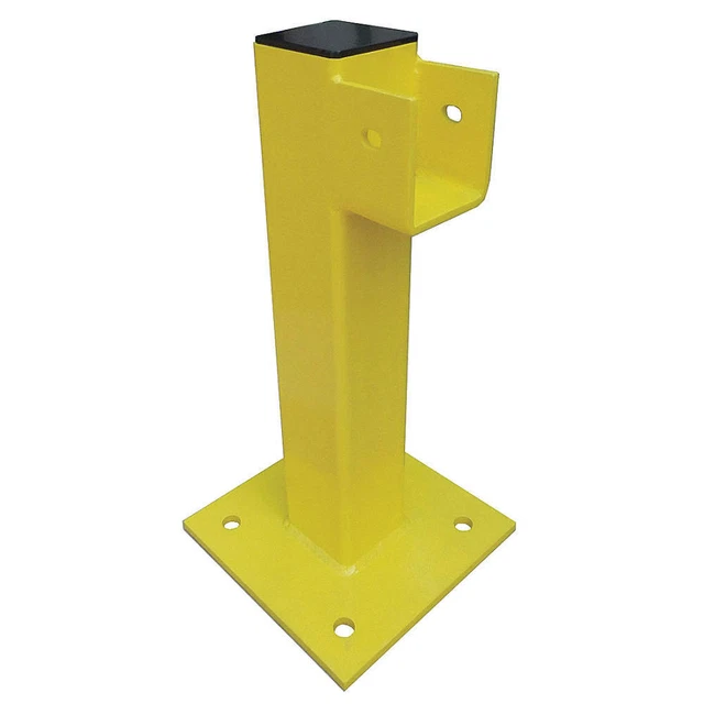 GRAINGER APPROVED 22DN07 End Post,21 In.,Yellow,Steel