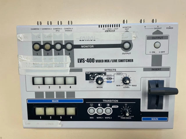 EDIROL LVS 400 Video Mixer Switcher £250.00 - PicClick UK
