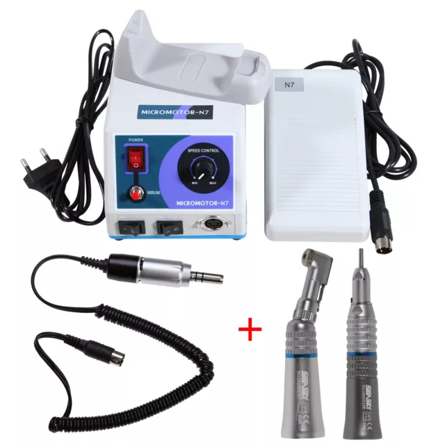 Dentaire Lab Marathon Electric Micromoteur N7 / Contra Angle Straight Handpiece