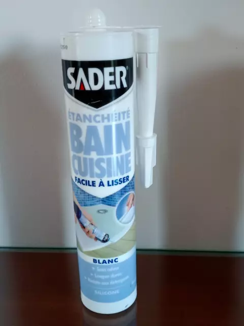 Mastic Silicone Joint Blanc Anti-Moisissures  Cuisine Salle De Bains  Neuf