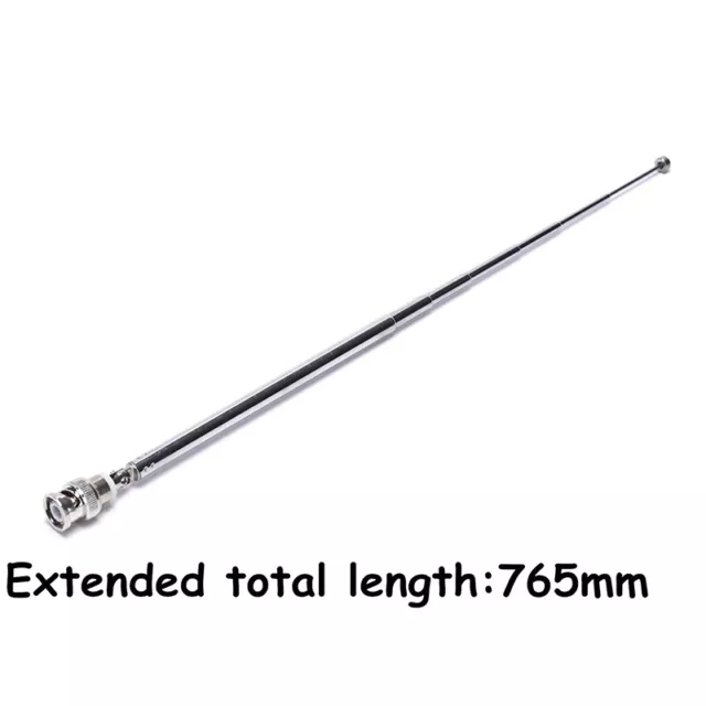 765mm Telescopic Antenna Q9 BNC Connector Portable FM Radio Scanner VHF UHF J;c;