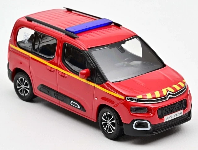 Norev 1/43 Citroën Berlingo Pompiers 2020 - Modèle Diecast Collection - URNE Norev Citroën Berlingo