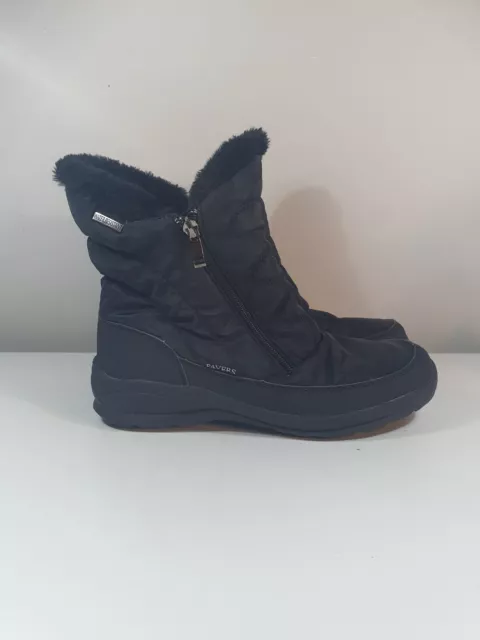 PAVERS LADIES FAUX Fur Lined Weather Boots Size 6 Excellent Condition 16.00 PicClick UK