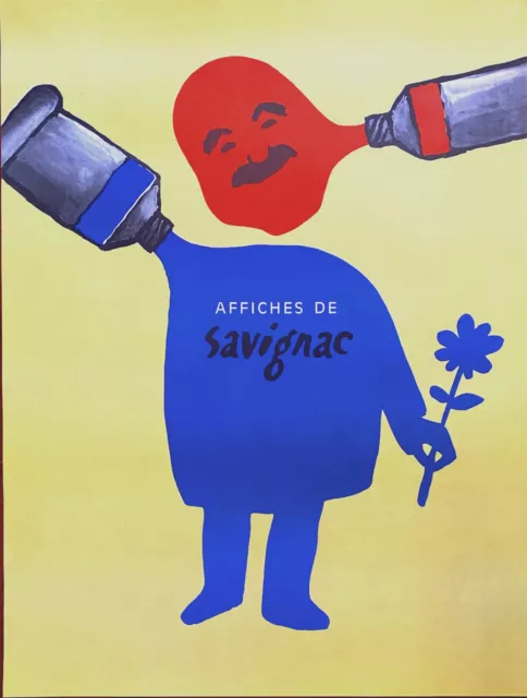 Affiche originale ancienne GARDEZ LA FRANCE PROPRE SAVIGNAC