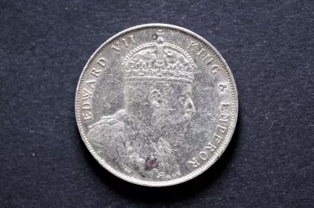 Straits Settlements (KEVII) 1907H One Dollar Silver Coin ( Wt : 20.15g ) SC18 Straits Settlements (KEVII) 1907H One Dollar Silver Coin ( Wt : 20.15g ) SC18