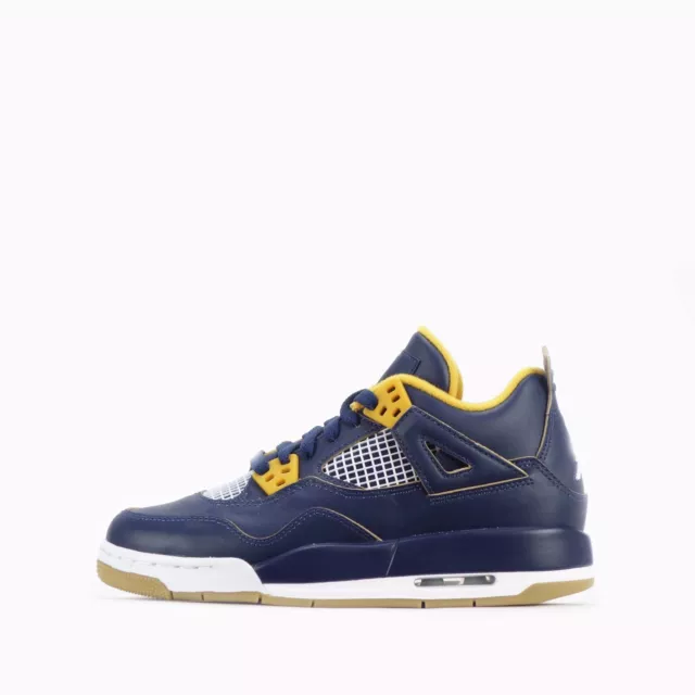 AIR JORDAN 4 Retro Junior BG Trainers in Mid Navy 94.99 PicClick UK
