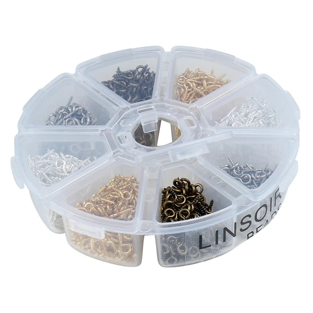 TINY EYE SCREWS Jewelry Making Crafting Kit Jewelry Screw Eyes £10.78