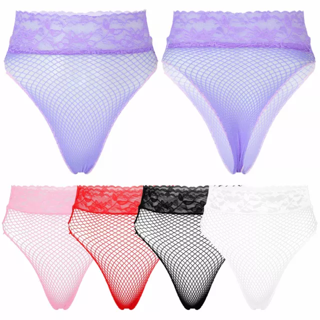 Women Sheer Panties Thong Ultra Thin Mesh Underwear See Through Lingerie Knicker 7 82 Picclick