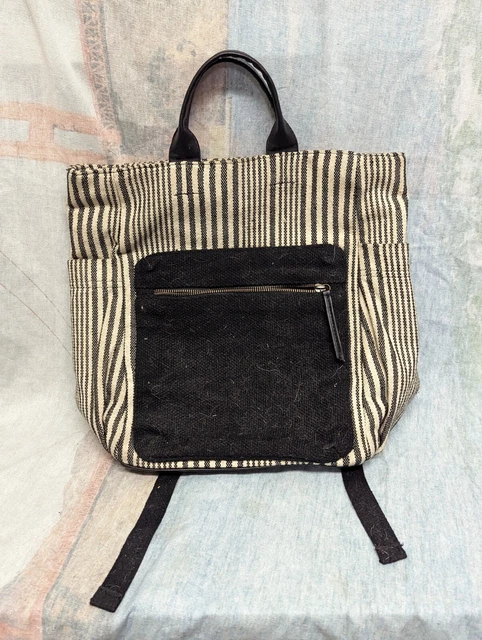 Universal Thread Goods Co Bag Backpack Natural White Black Stripe Womens Purse