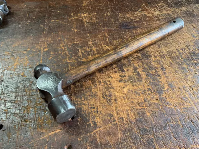 Vintage Lock 2lb Ball Pein Hammer, Engineering, Blacksmith Made in England