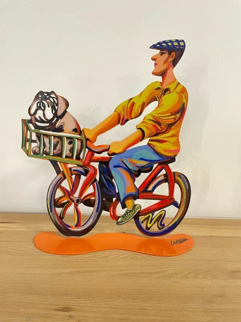 Escultura pop art metal "Country Rider" de DAVID GERSTEIN