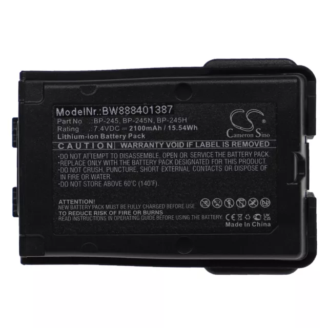 Akku für Icom IC-M73 IC-M73 PLUS IC-M71 IC-M72 IC-M73 Euro Funkgerät 2100mAh