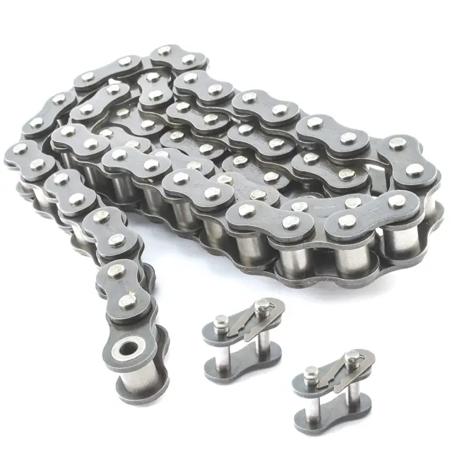 PGN #41 Nickel Plated Roller Chain - 10 Feet + 2 Free Connecting Links - #41NP -
