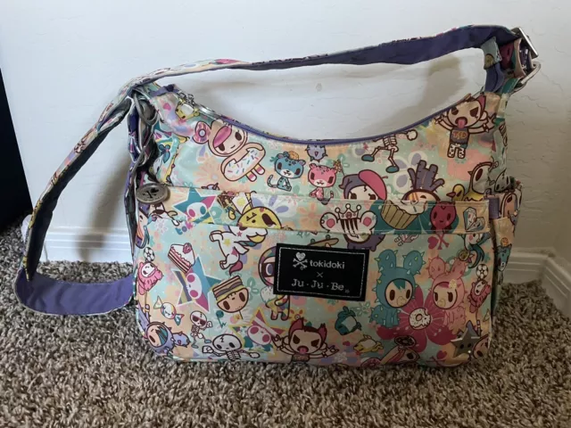 Tokidoki Jujube Ju-Ju-Be Hobobe Perky Toki Diaper Bag With Diaper Pad EUC