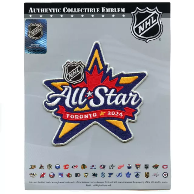 2025 OFFICIAL NHL All Star Game Toronto Maple Leafs Jersey Patch Hockey