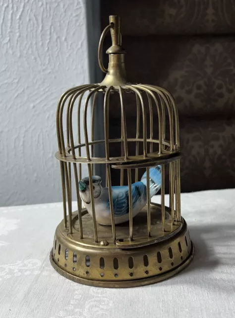 HENDRYX Bird Cage BRASS Metal Beehive Dome House Terarium Antique!