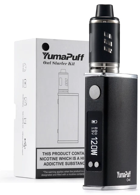 YUMAPUFF OWL E Cig Rechargeable 2600mah 80W Box Mod, Battery E Cigarette  Starter EUR 33,48