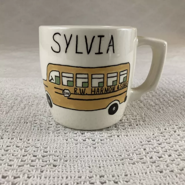 School Bus Personalized Sylvia R.W. Harmon & Sons Coffee Cup Mug