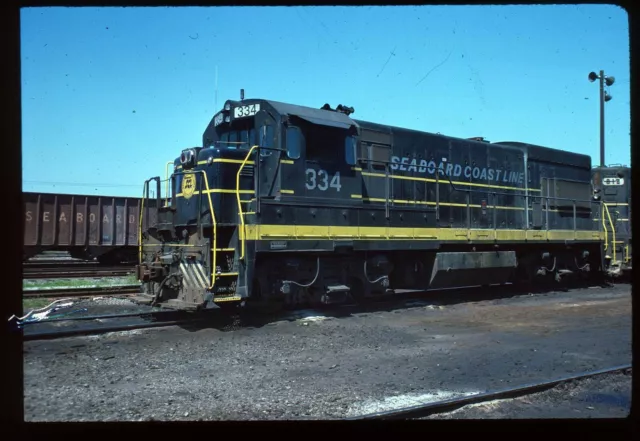 Original Rail Slide - SCL Seaboard Coast Line 334 Charleston SC 4-1977
