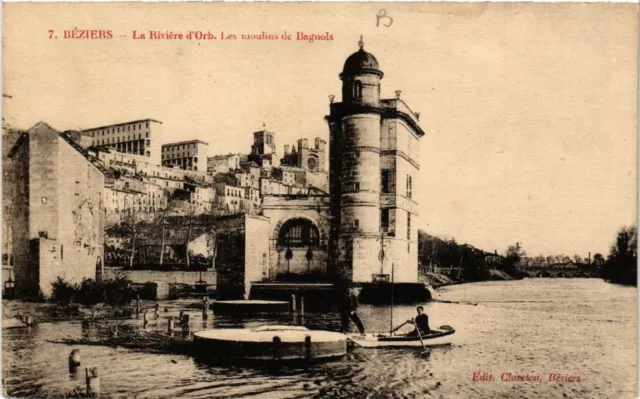 CPA BEZIERS - La Riviere d'Orb. Les moulins de Bagnols (518629)