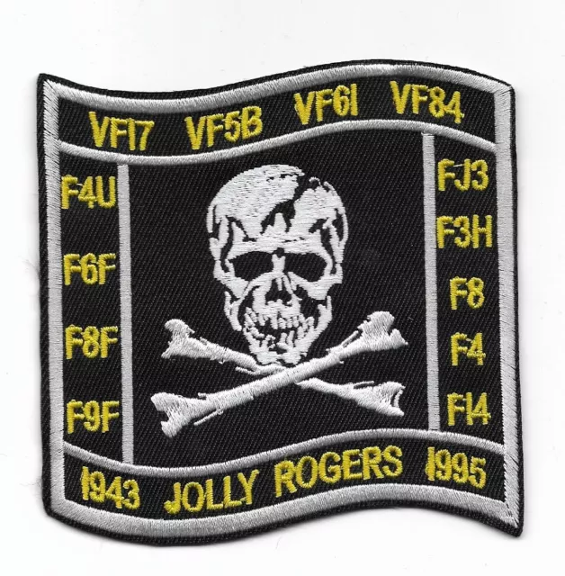 US Navy F-14 Tomcat Jolly Rogers "1943 - 1995" patch