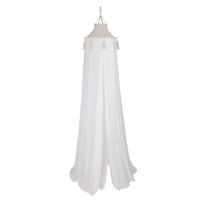 Baldacchino Bloomingville naturale cotone cielo letto zanzariera 275 x 50 cm merce di seconda scelta