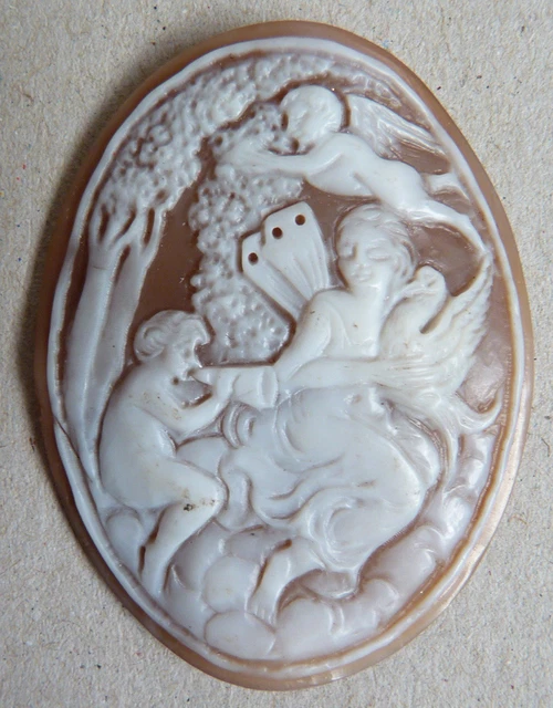 Camée Coquille 19ème Siècle - Déesse Artemis - Pour Broche Ou Pendentif - Occasion