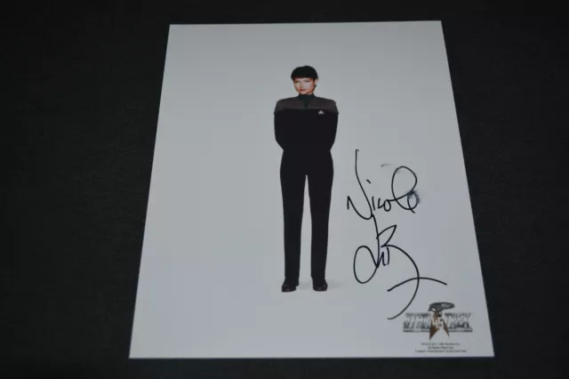 NICOLE DE BOER signed Autogramm 20x25 cm In Person STAR TREK SONDERPREIS