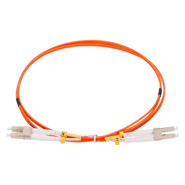 1M FIBER PATCH Cable Multimode Duplex LC to LC OM1 LSZH Fiber Optic ...