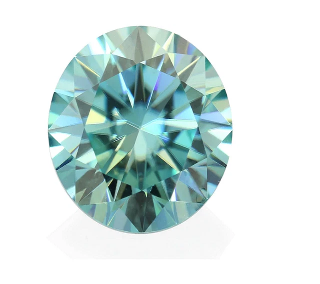 Taille brillante ronde 1,50 Ct 7,5 mm D VVS1 diamant bleu en vrac pour la...