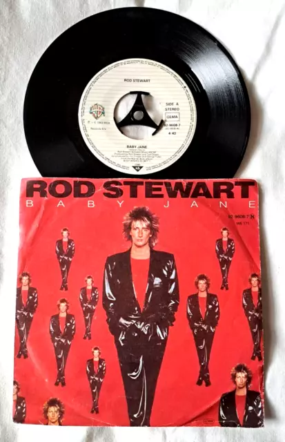 ROD STEWART - Baby Jane 7" Vinyl single EX/VG 1983