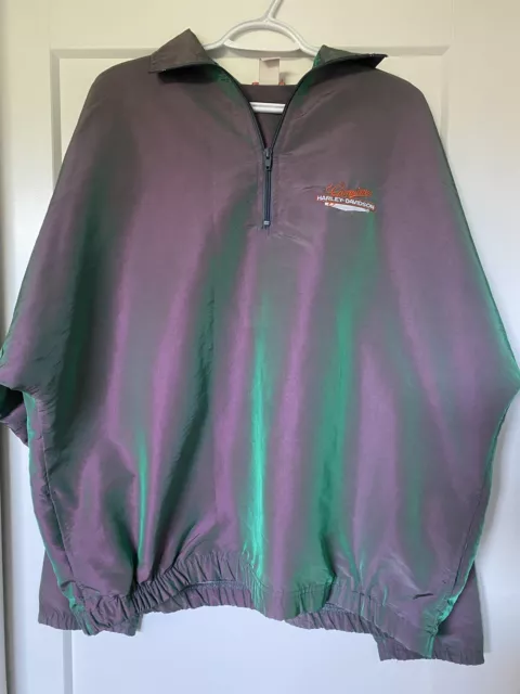 VTG Official Harley Davidson Windbreaker Iridescent Men’s XL